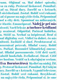 Kniha Nádej je pri nás a šuchoce krídlami