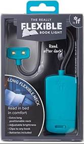 Lampička Flexible book light tyrkysová