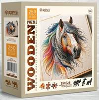 Dřevěné puzzle Jemný kůň 250 dílků