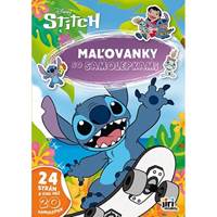 Maľovanky A4 so samolepkami Stitch