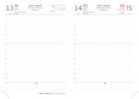 Denní diář 2026 A5 Black Orange s poutkem