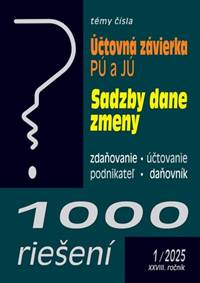 Kniha 1000 riešení 1/2025 - Účtovná závierka v PÚ a v JÚ