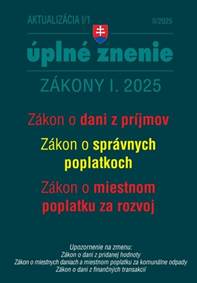 Kniha Aktualizácia I/1 2025 – daňové a účtovné zákony
