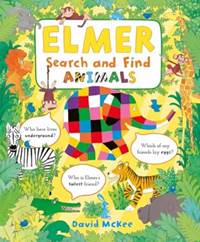 Kniha Elmer Search and Find Animals