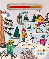 Malování vodou Zima