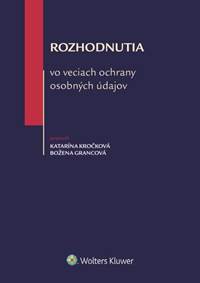 Kniha Rozhodnutia vo veciach ochrany osobných údajov