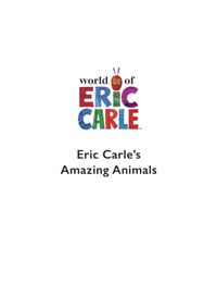 Kniha Eric Carle´s Book of Amazing Animals