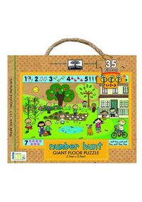 Kniha Green Start Giant Floor Puzzles Number Hunt