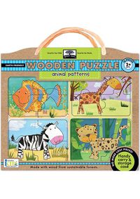 Kniha Green Start Animal Pattern Wooden Puzzle