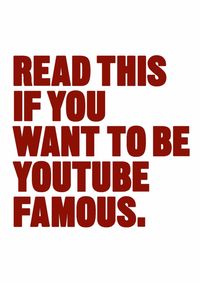 Kniha Read This if You Want to Be YouTube Famous